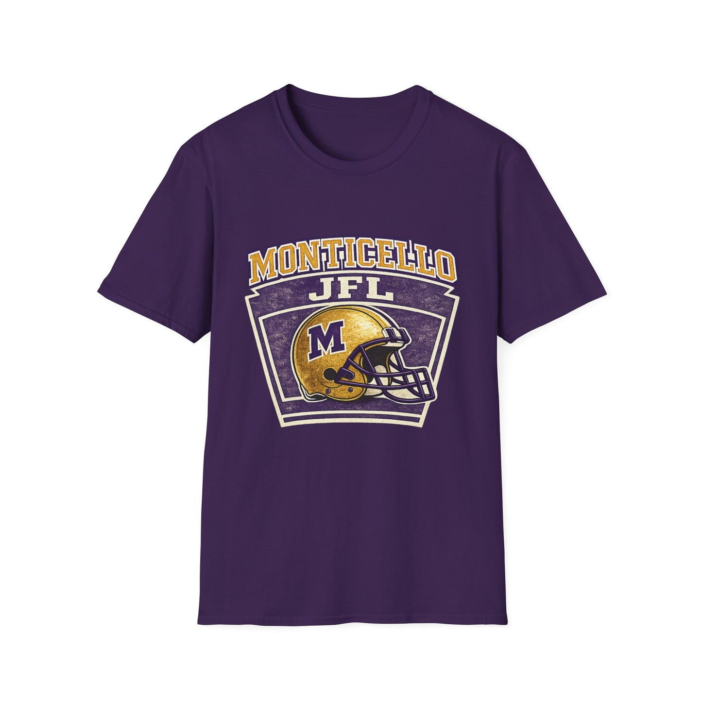 Monticello JFL Football T‑Shirt — Vintage Helmet Tee