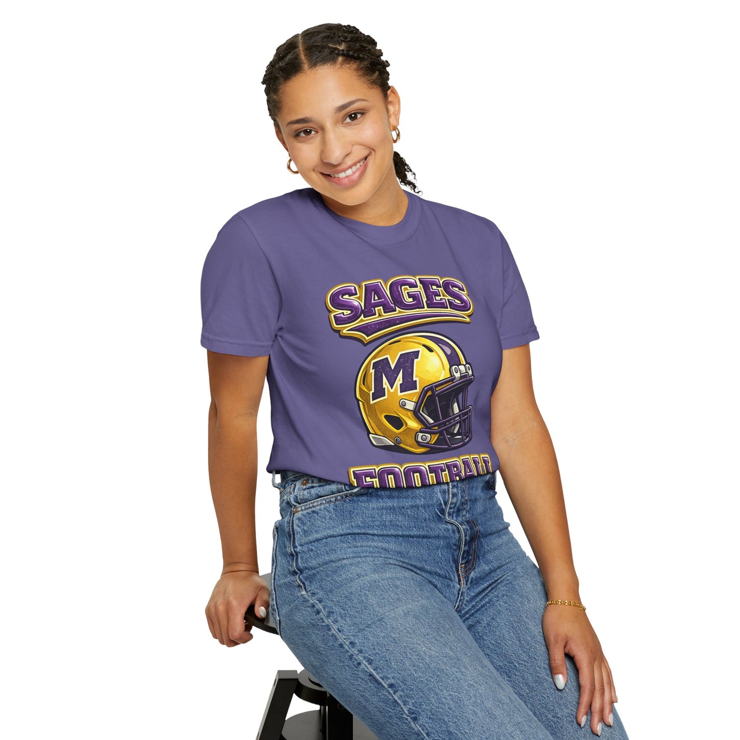 Sages Football Shiny Helmet T-Shirt
