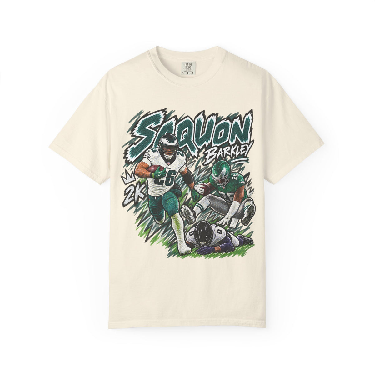 Saquon Barkley Graphic T-Shirt - Sunday Standouts Sketch Series