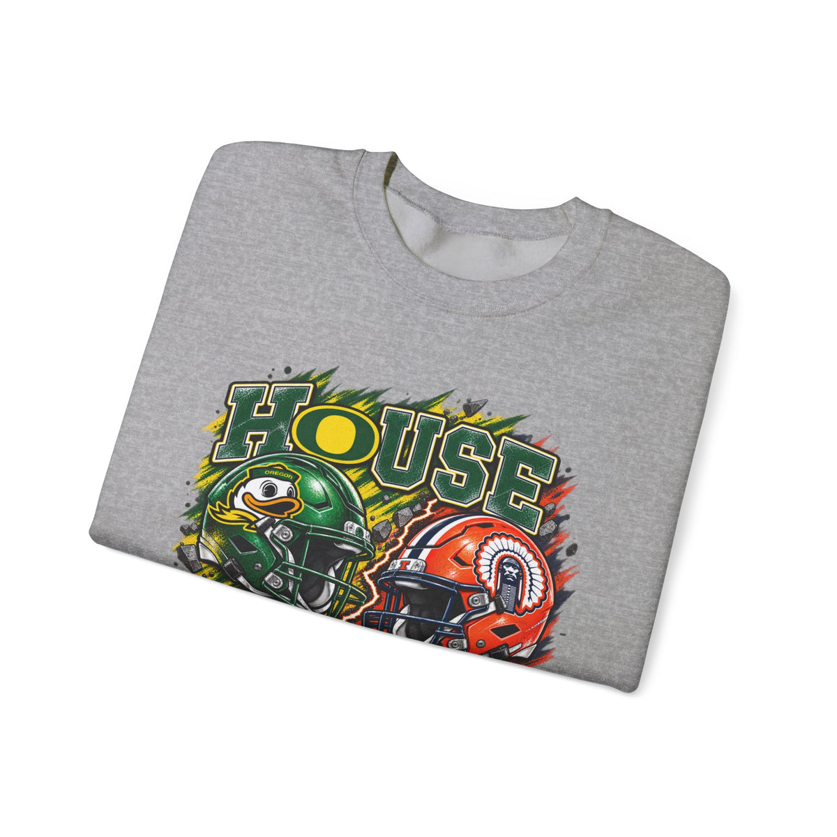 House Divided Graphic Crewneck Sweatshirt - Oregon vs. Illinois