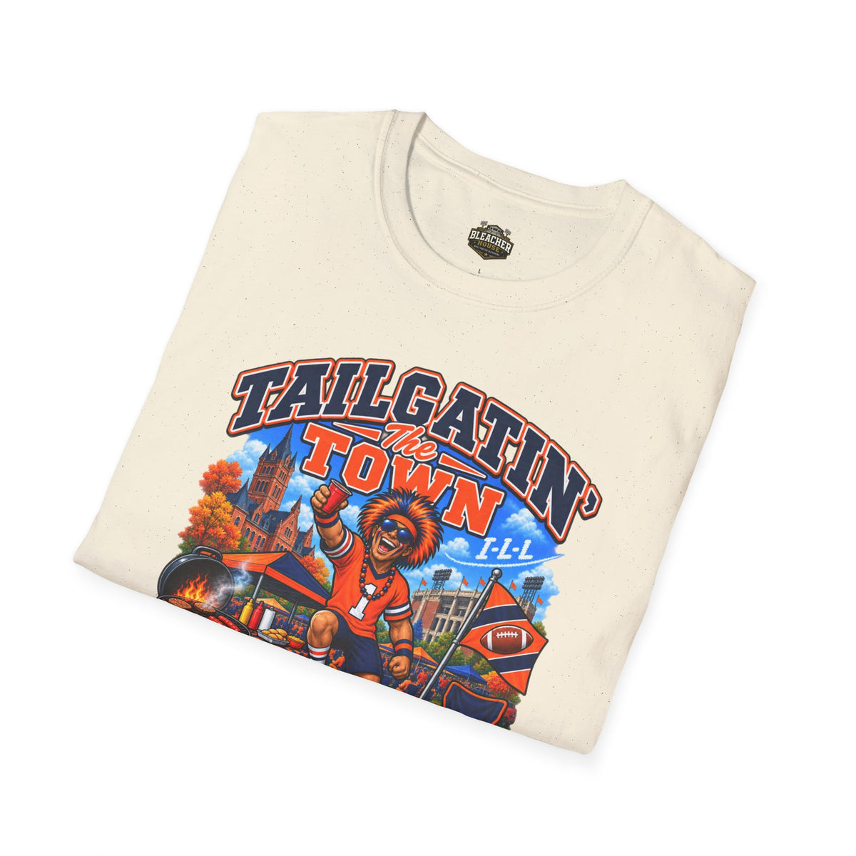 Tailgatin' the Town - ILLINOIS EDITION - College Game Day Tailgate Tee