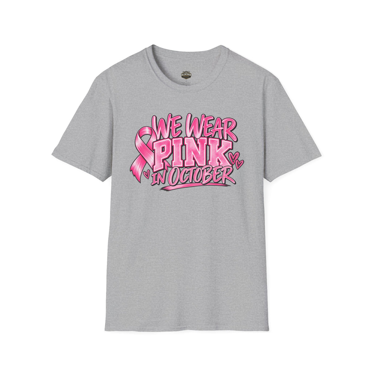 We Wear Pink in October T-Shirt — Breast Cancer Awareness Tee