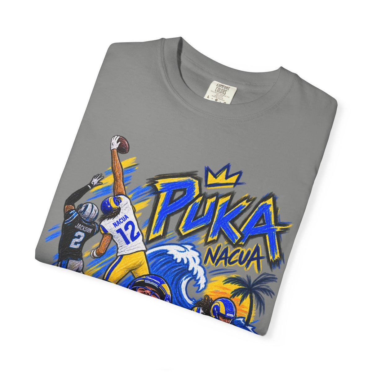 Puka Nacua Graphic T-Shirt - Sunday Standouts Sketch Series