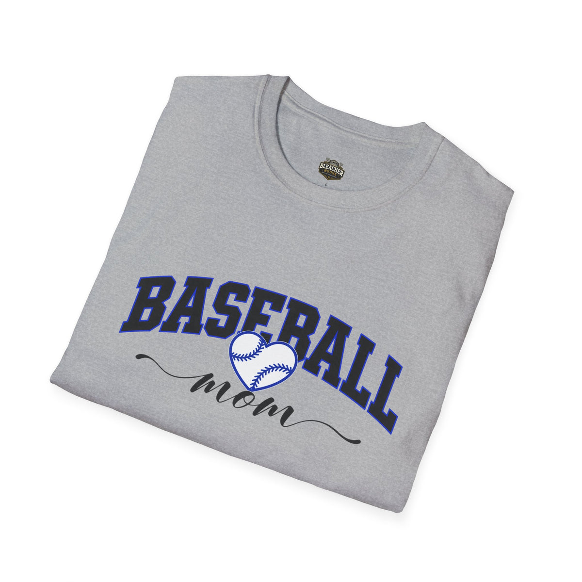 Baseball Mom T‑Shirt — Heart Baseball Design, Mom Gift for Spring Season & Game Day