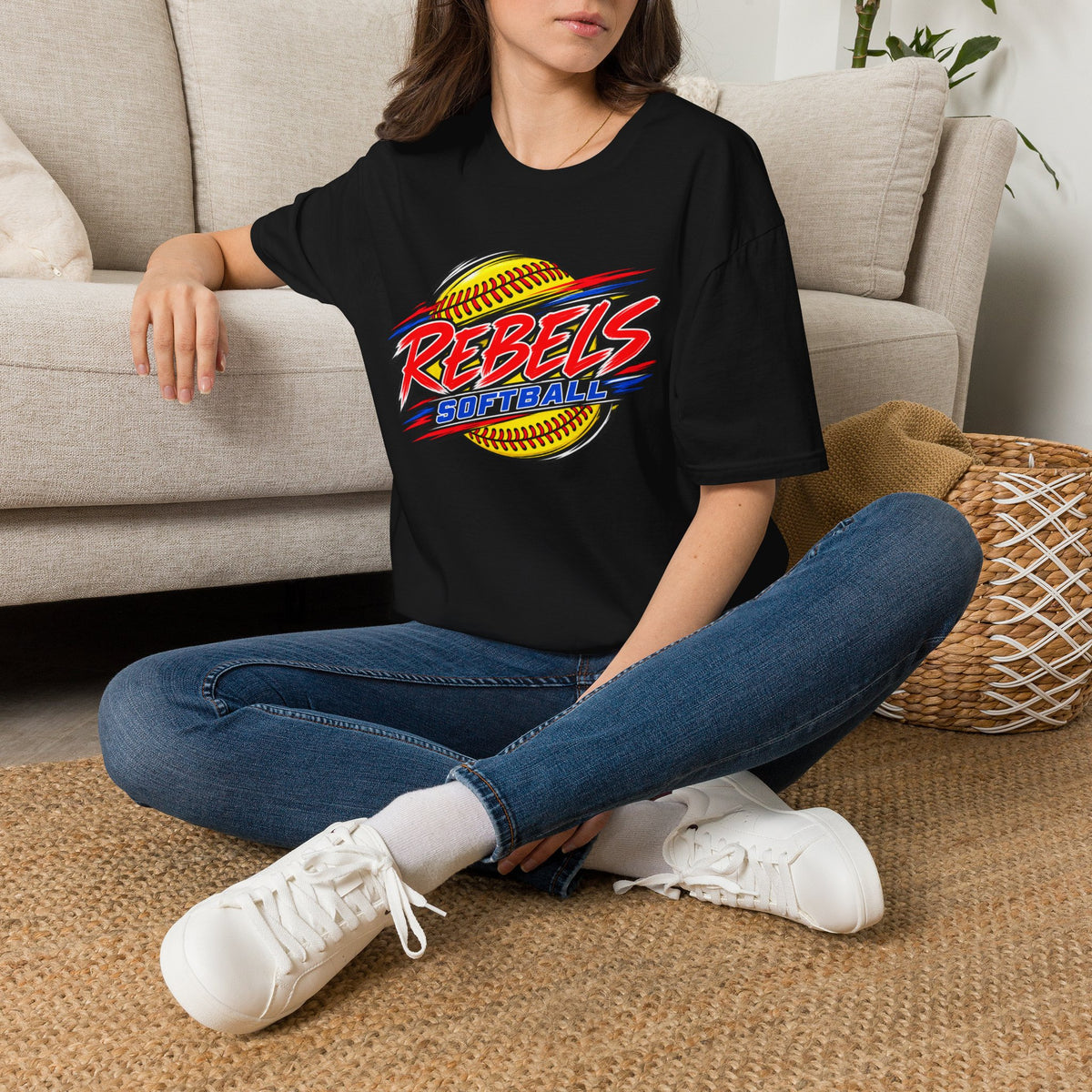 Rebels Softball T-Shirt — Bold Team Graphic Tee