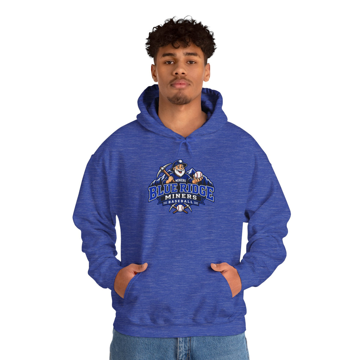 Blue Ridge Miners Mascot Logo Hoodie