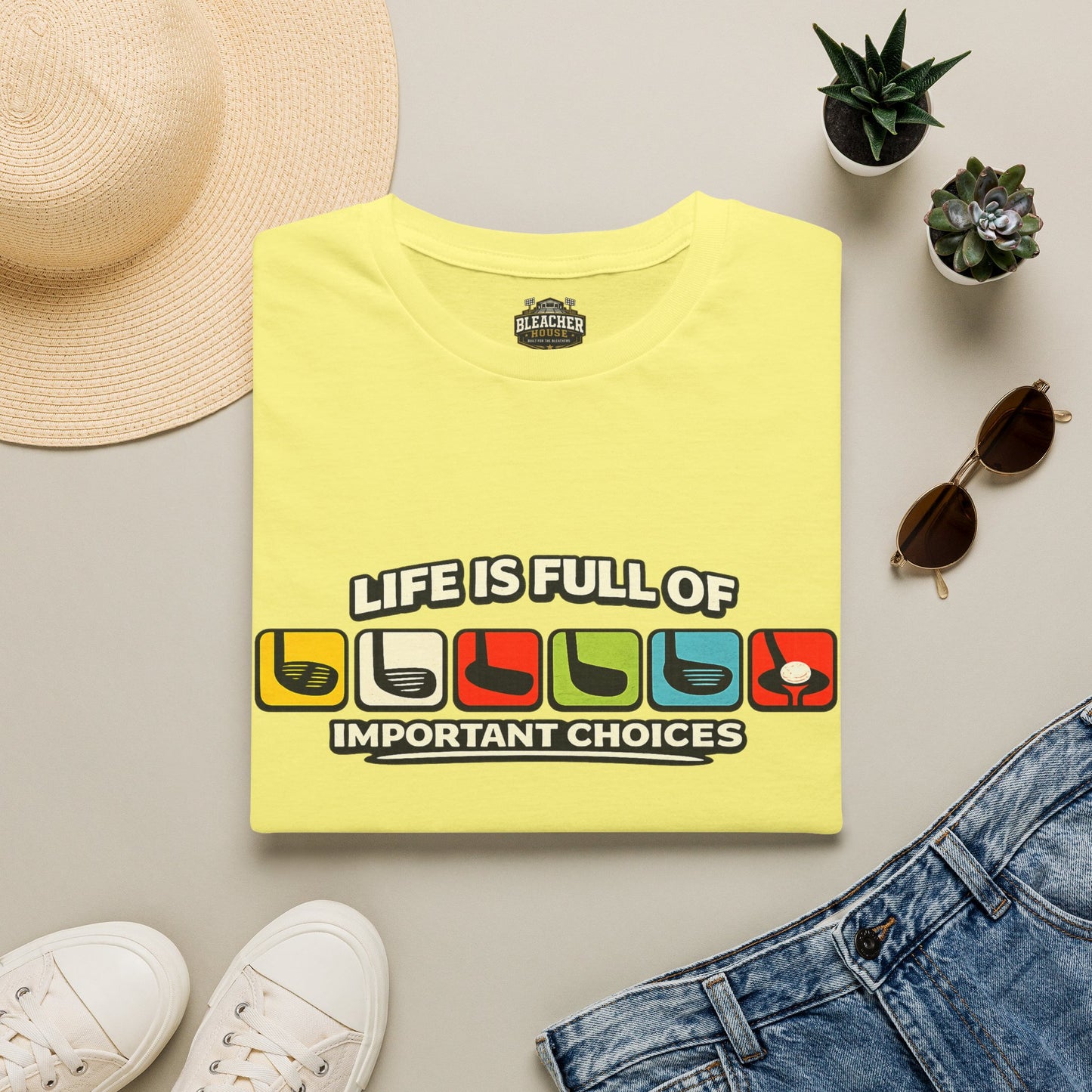T‑Shirt — "Life Is Full Of Important Choices" Retro Game Controller Graphic