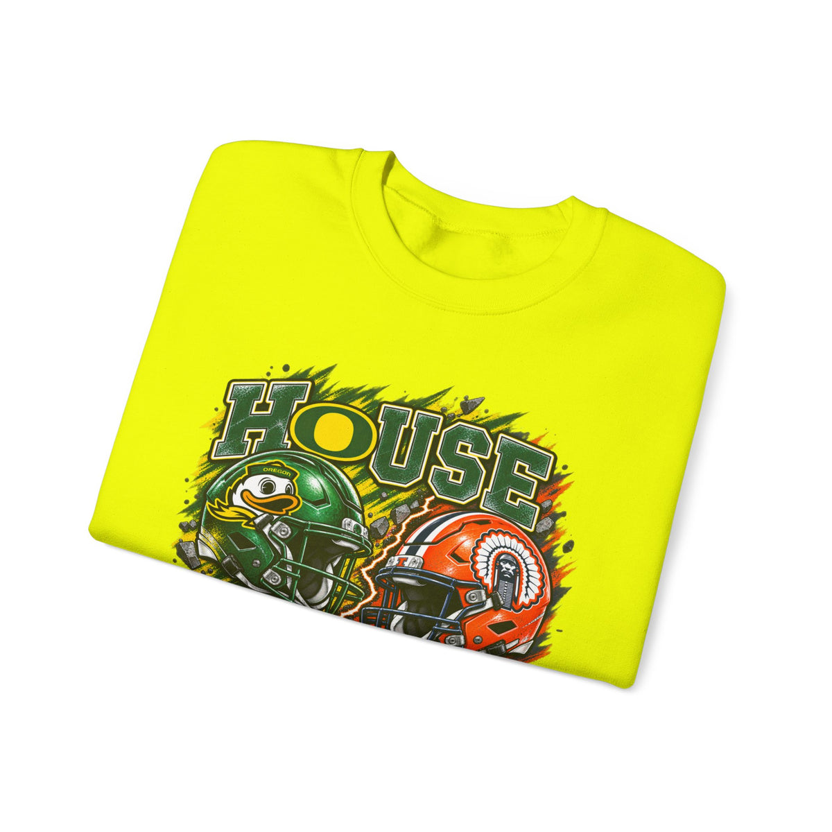 House Divided Graphic Crewneck Sweatshirt - Oregon vs. Illinois