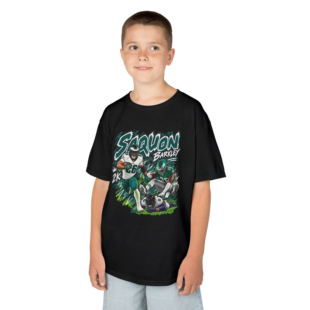 YOUTH Saquon Barkley Graphic T-Shirt - Sunday Standouts Sketch Series
