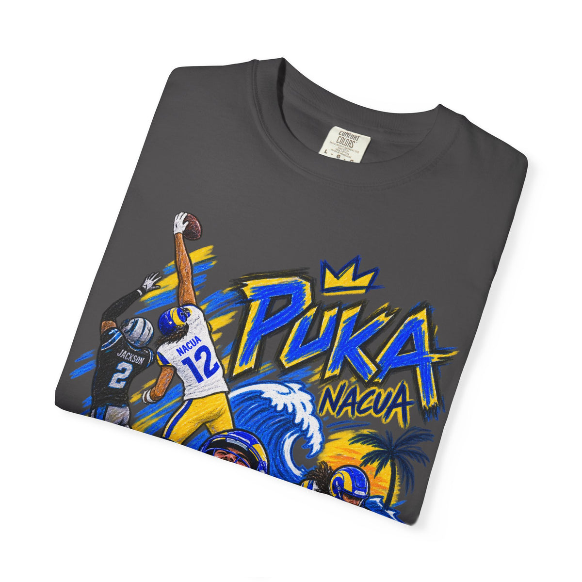 Puka Nacua Graphic T-Shirt - Sunday Standouts Sketch Series