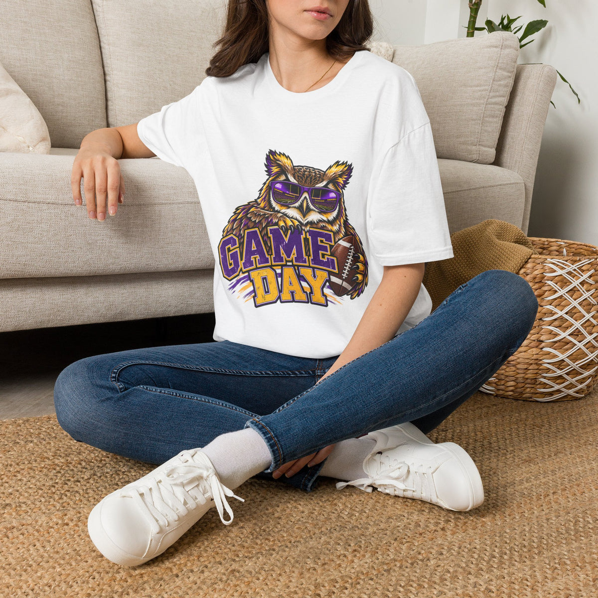 Game Day Owl T-Shirt — Vintage Sports Mascot Tee