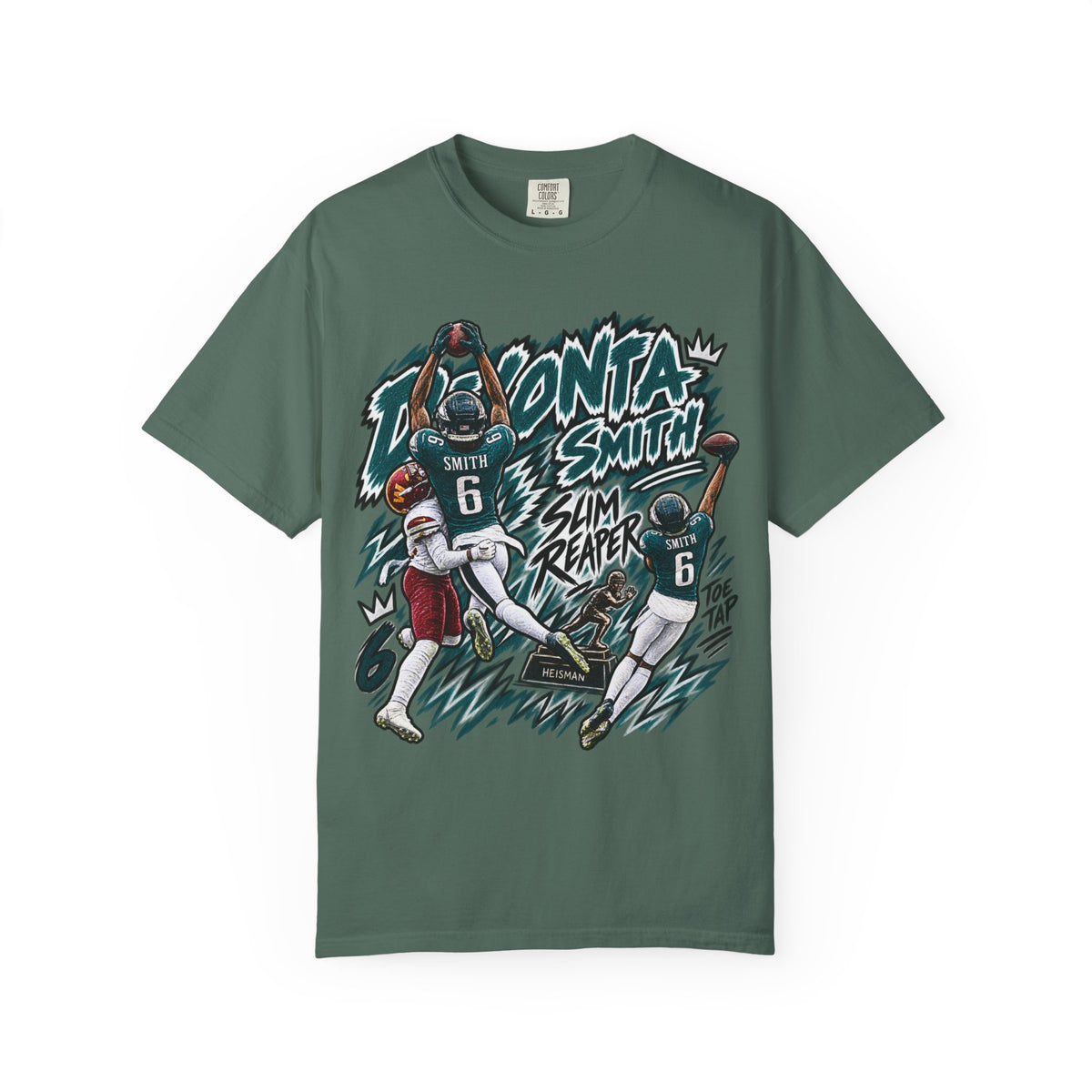 Devonta Smith, SLIM REAPER Graphic T-Shirt - Sunday Standouts Sketch Series