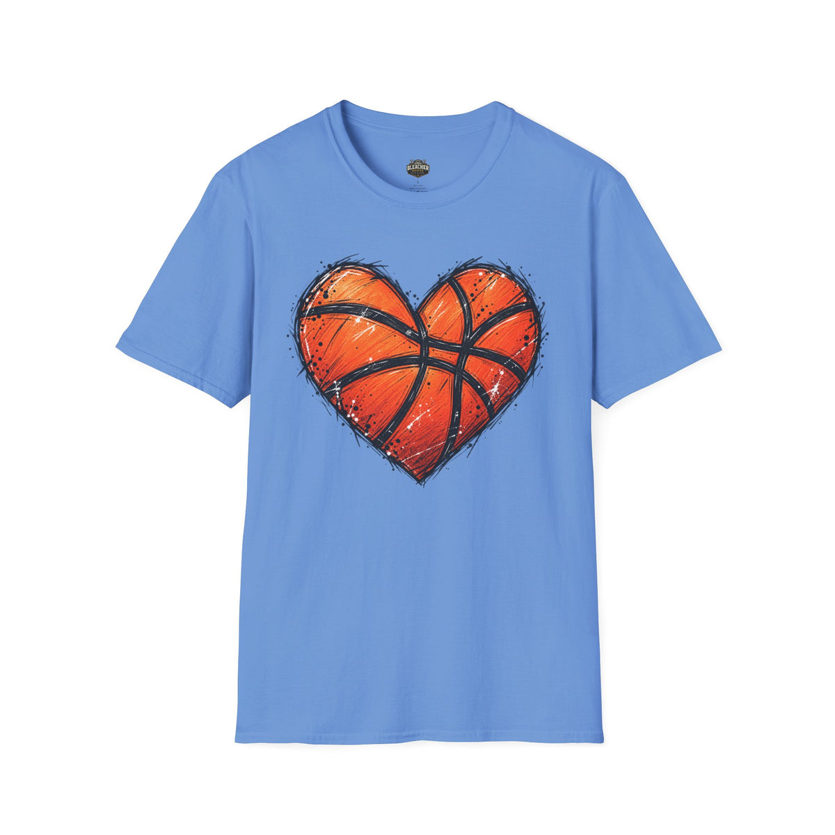 Basketball Heart T-Shirt — Athletic Love Tee for Players & Fans