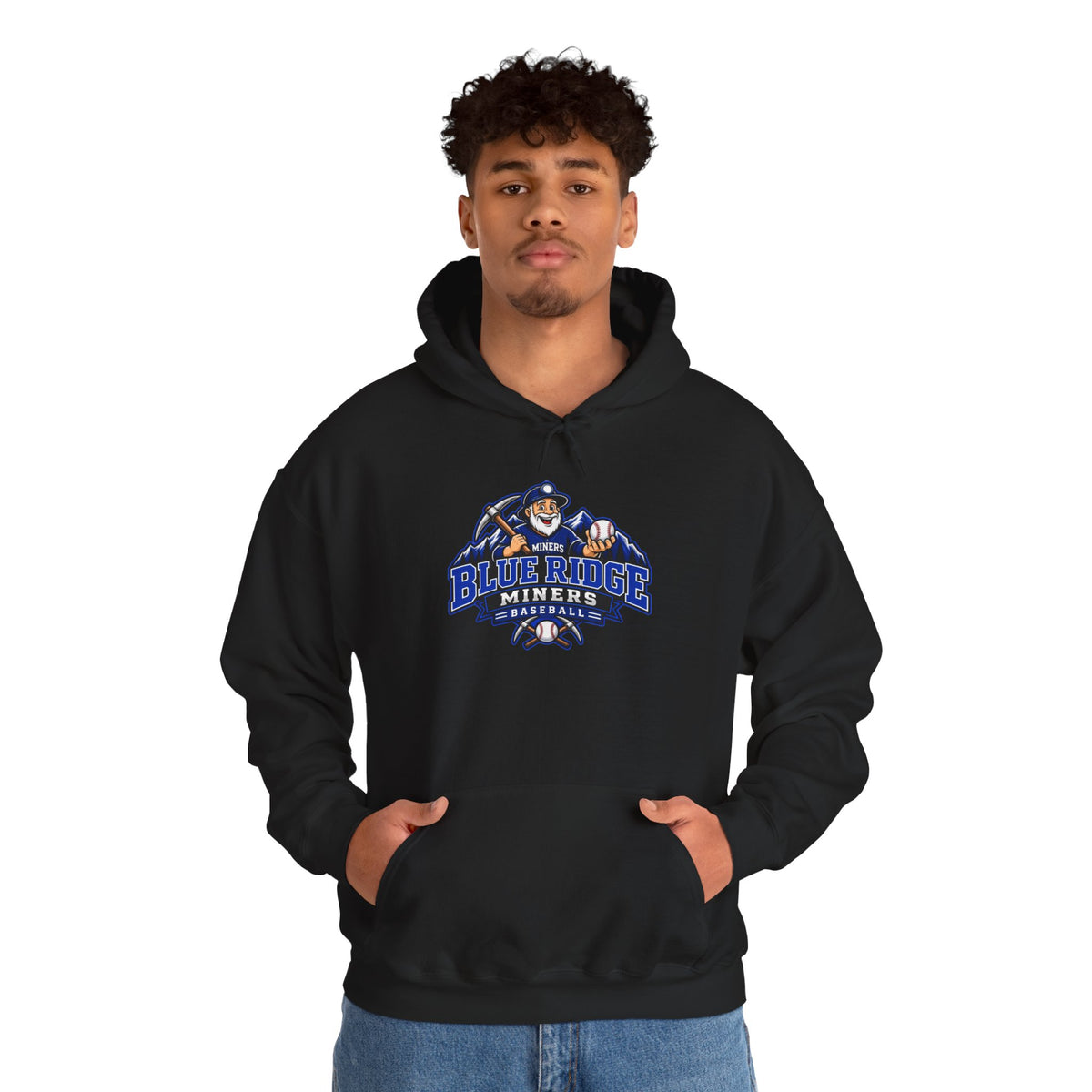 Blue Ridge Miners Mascot Logo Hoodie