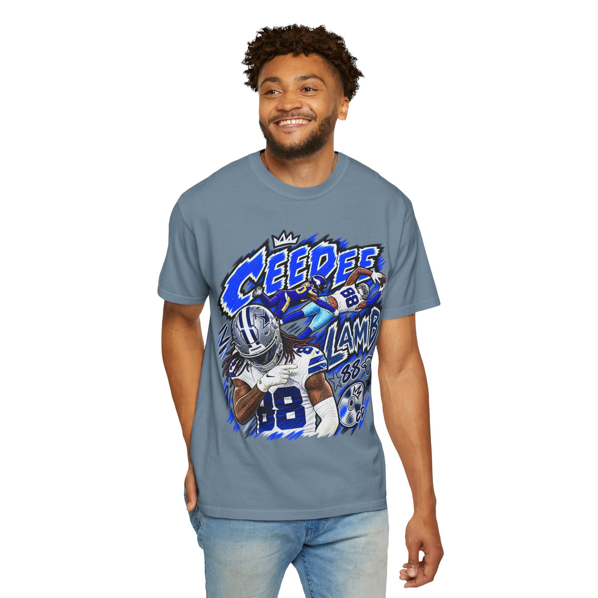 CeeDee Lamb Graphic T-Shirt - Sunday Standouts Sketch Series