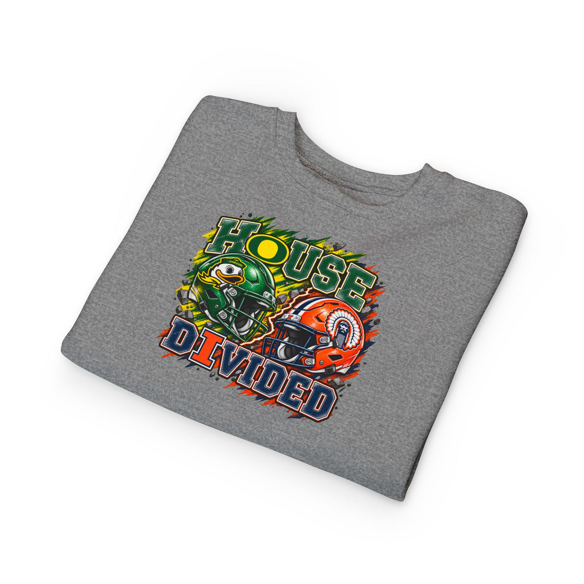 TODDLER House Divided Sweatshirt - Illinois vs Oregon