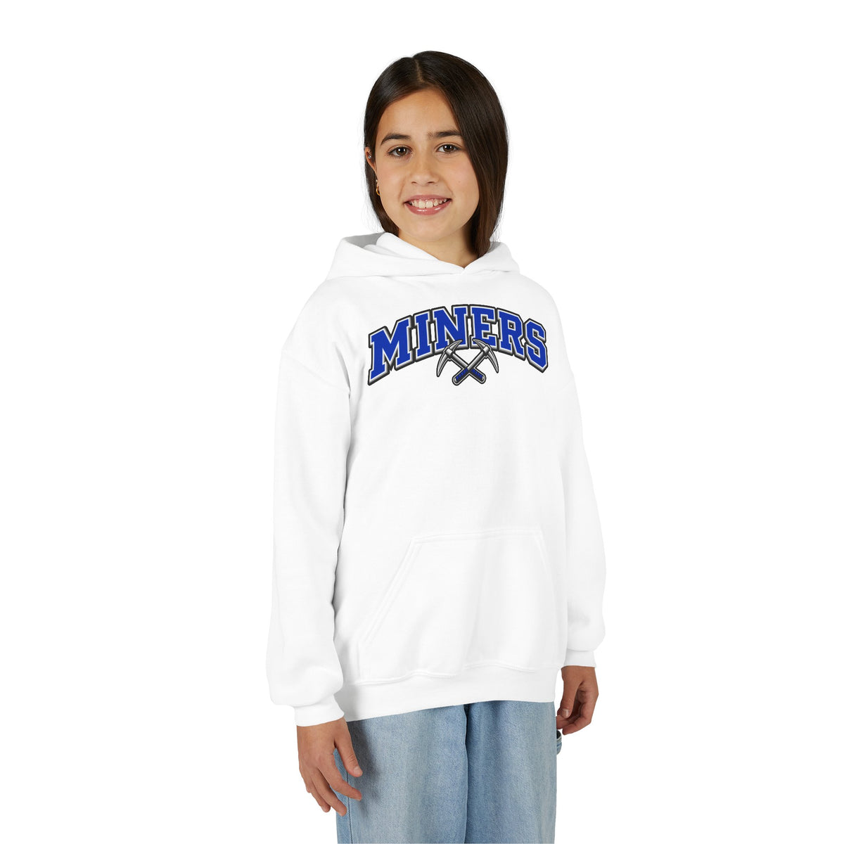 YOUTH Miners Block Letter and Logo Hoodie