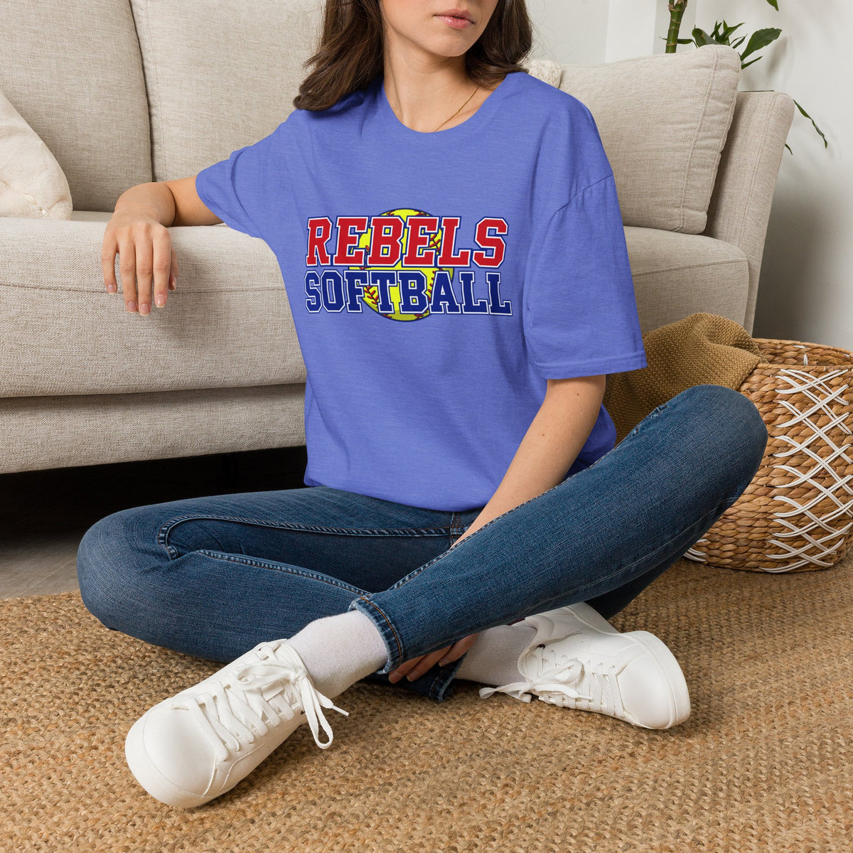 Rebels Softball T-Shirt — Retro Team Spirit Soft Tee
