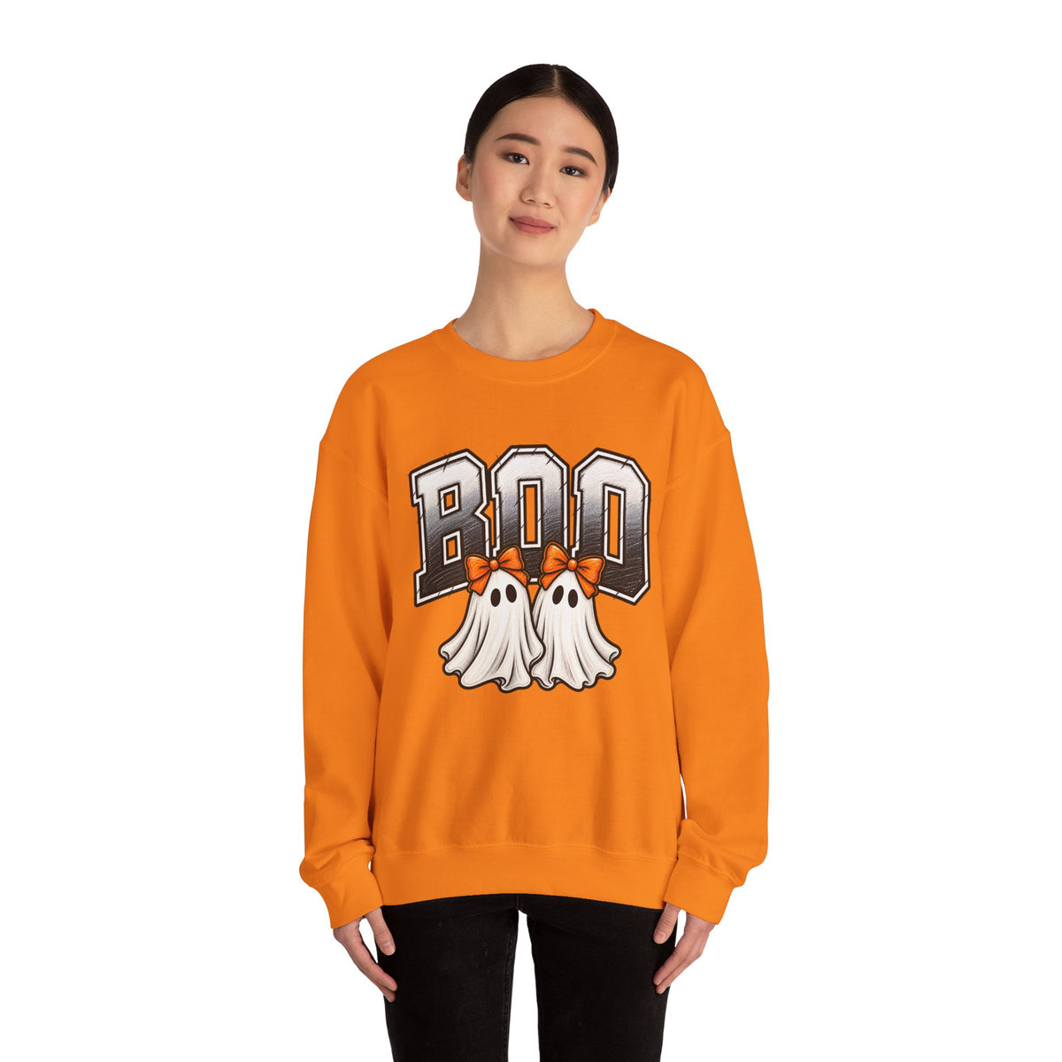 Halloween 'Boo' Ghosts Crewneck Sweatshirt — Cute Spooky Fall Pullover