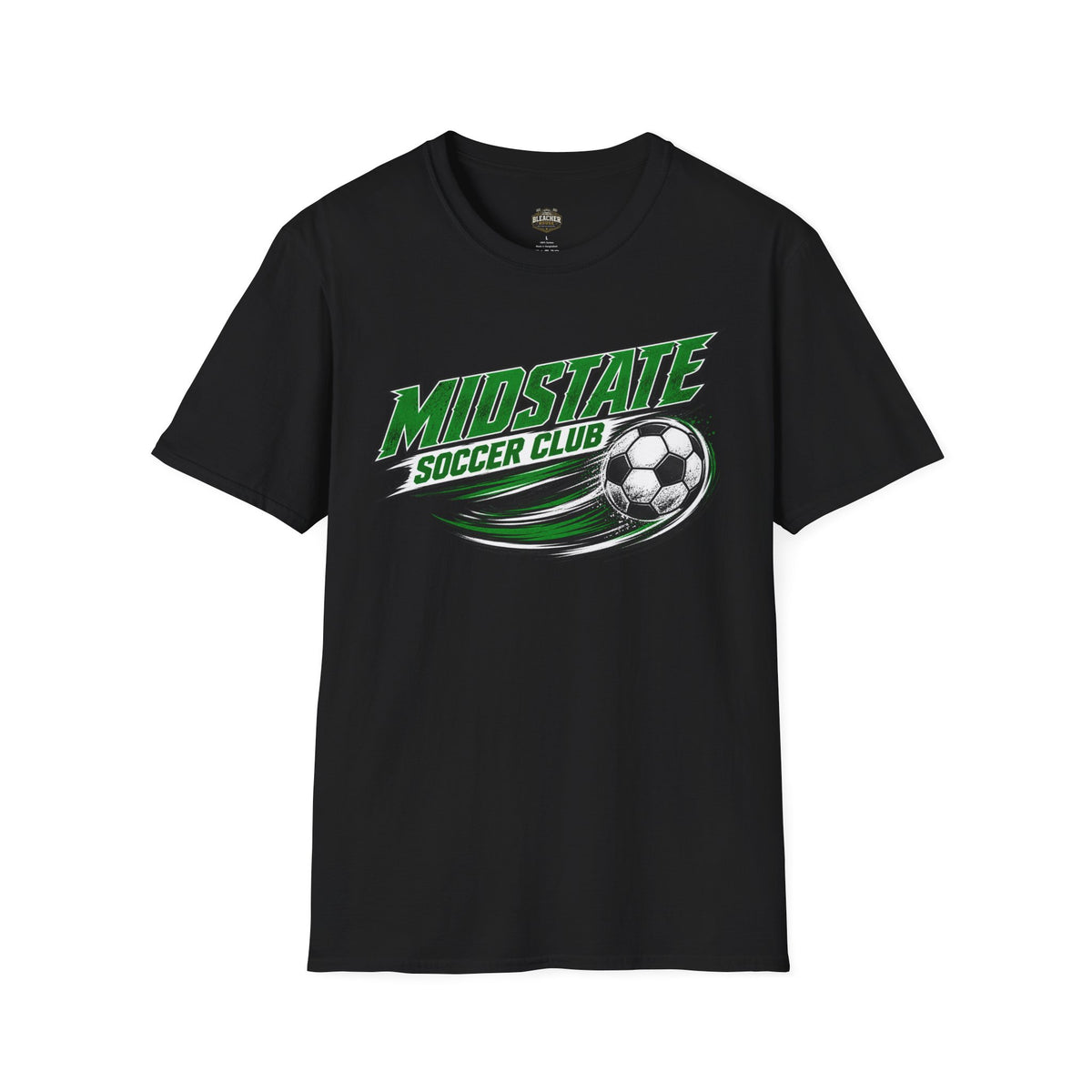 Midstate Soccer Club T-Shirt — Green Vintage Soccer Graphic Tee