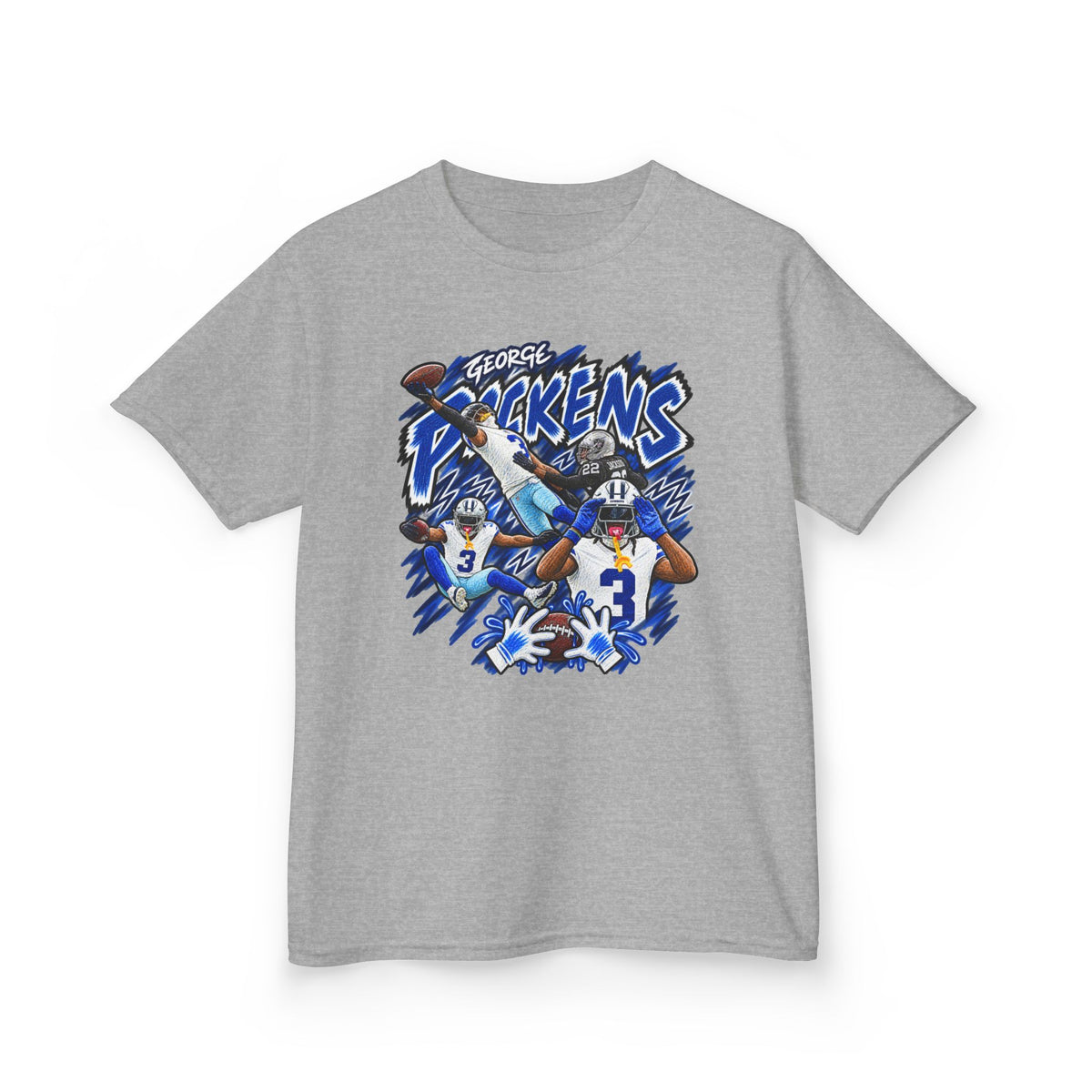 YOUTH George Pickens Graphic T-Shirt - Sunday Standouts Sketch Series