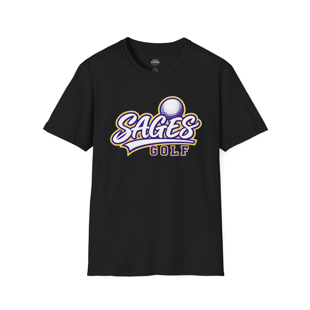 Sages Golf Team T‑Shirt — Vintage Script Golf Ball Logo