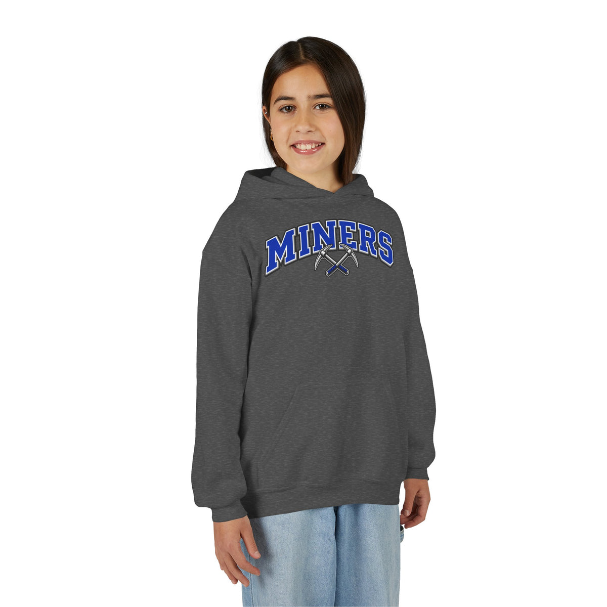 YOUTH Miners Block Letter and Logo Hoodie