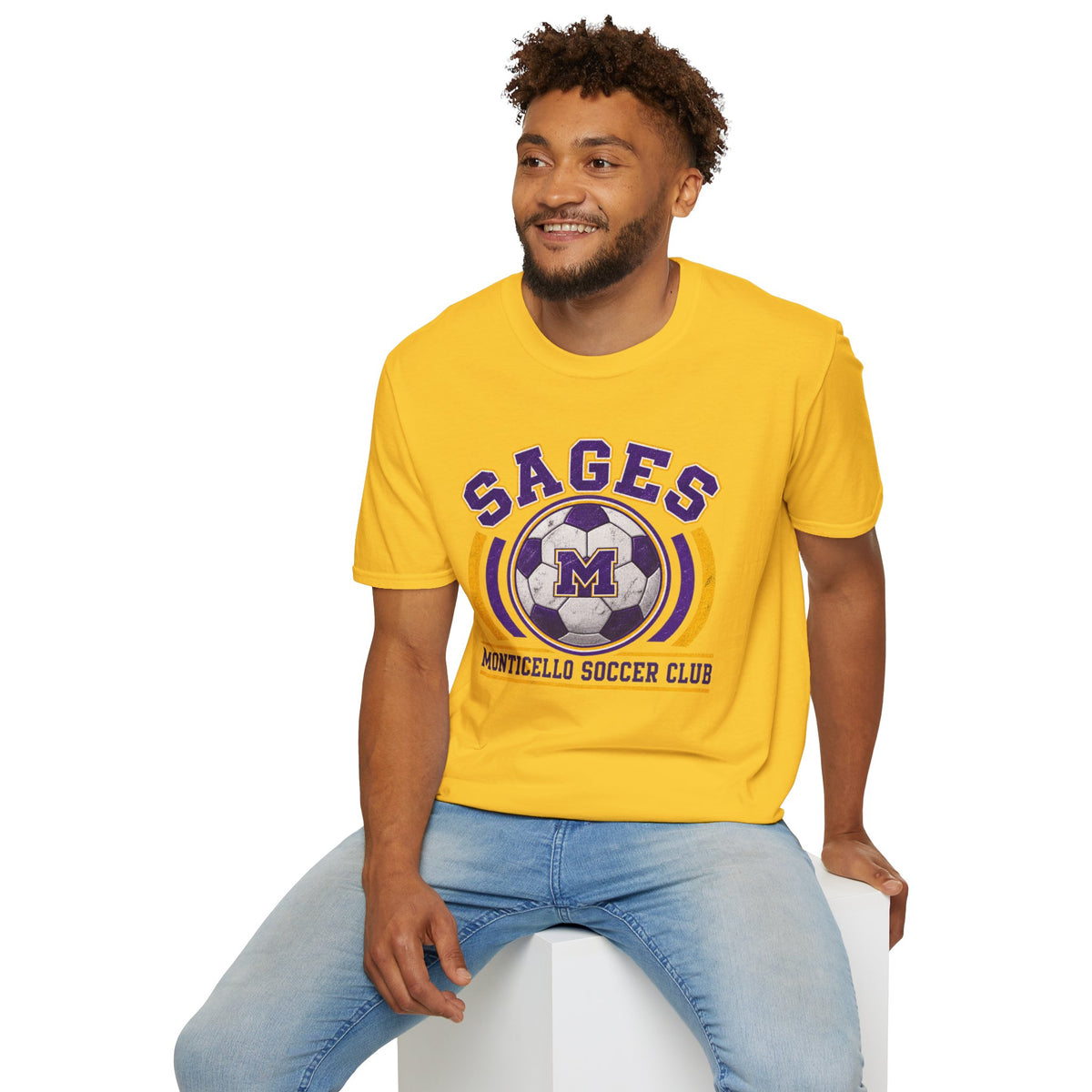 CUSTOMIZABLE Sages Soccer Club T-Shirt — YOUR NAME AND NUMBER