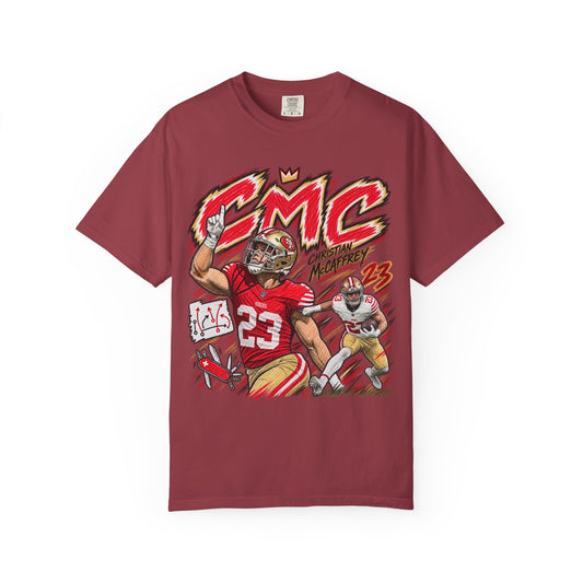 Christian McCaffrey, CMC Graphic T-Shirt - Sunday Standouts Sketch Series