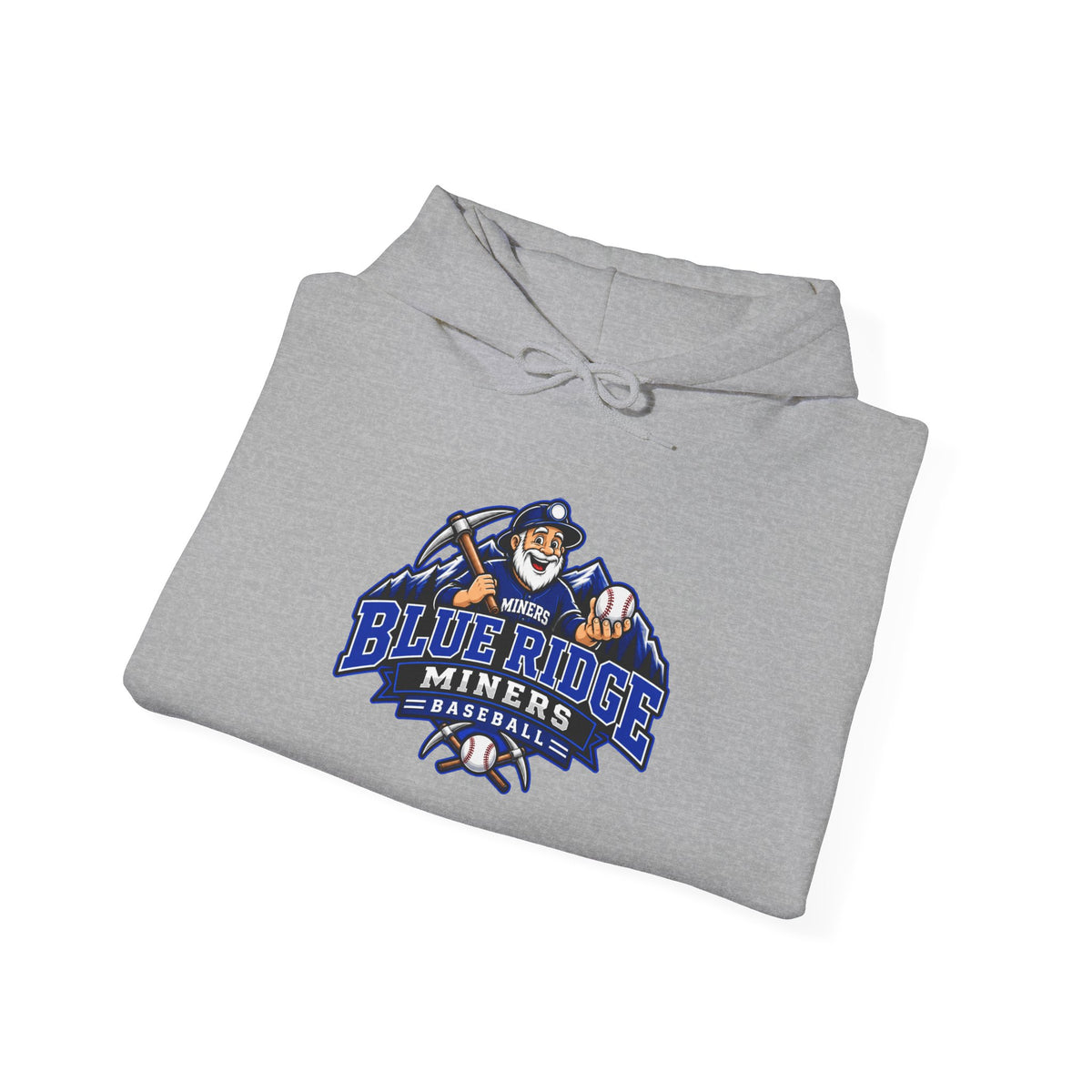 Blue Ridge Miners Mascot Logo Hoodie