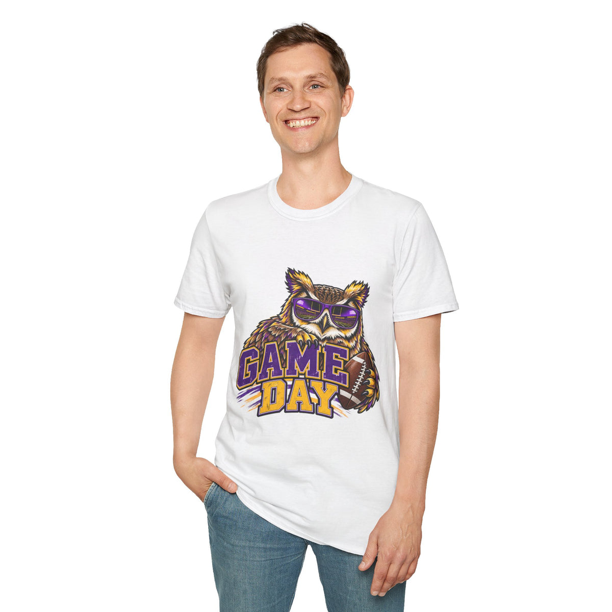 Game Day Owl T-Shirt — Vintage Sports Mascot Tee