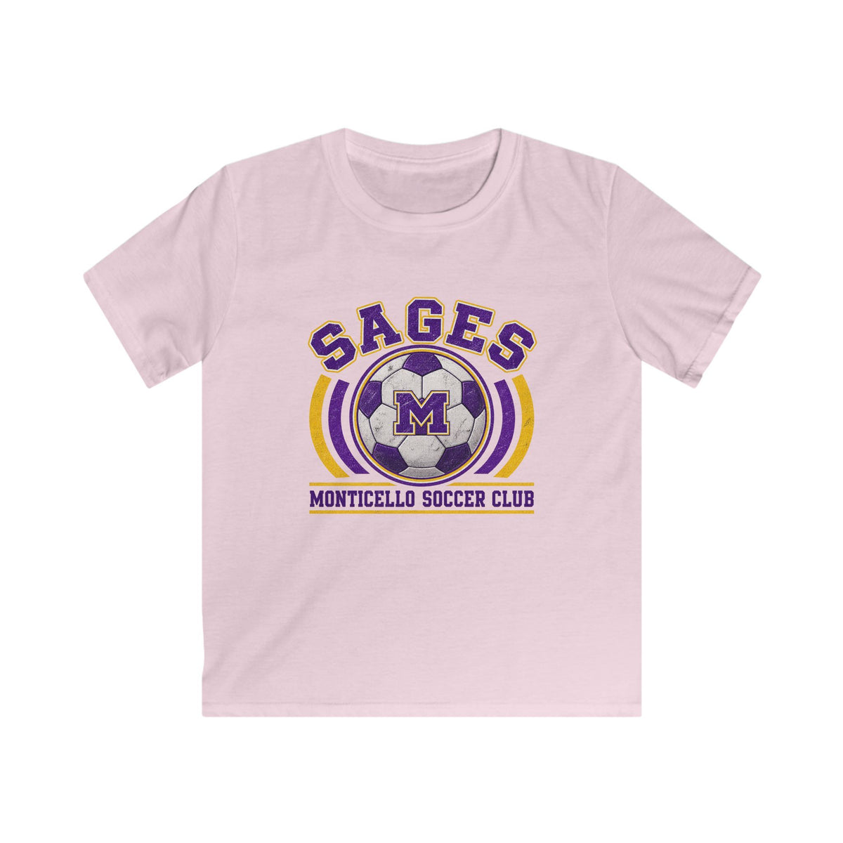YOUTH CUSTOMIZABLE Sages Soccer Club T-Shirt — YOUR NAME AND NUMBER