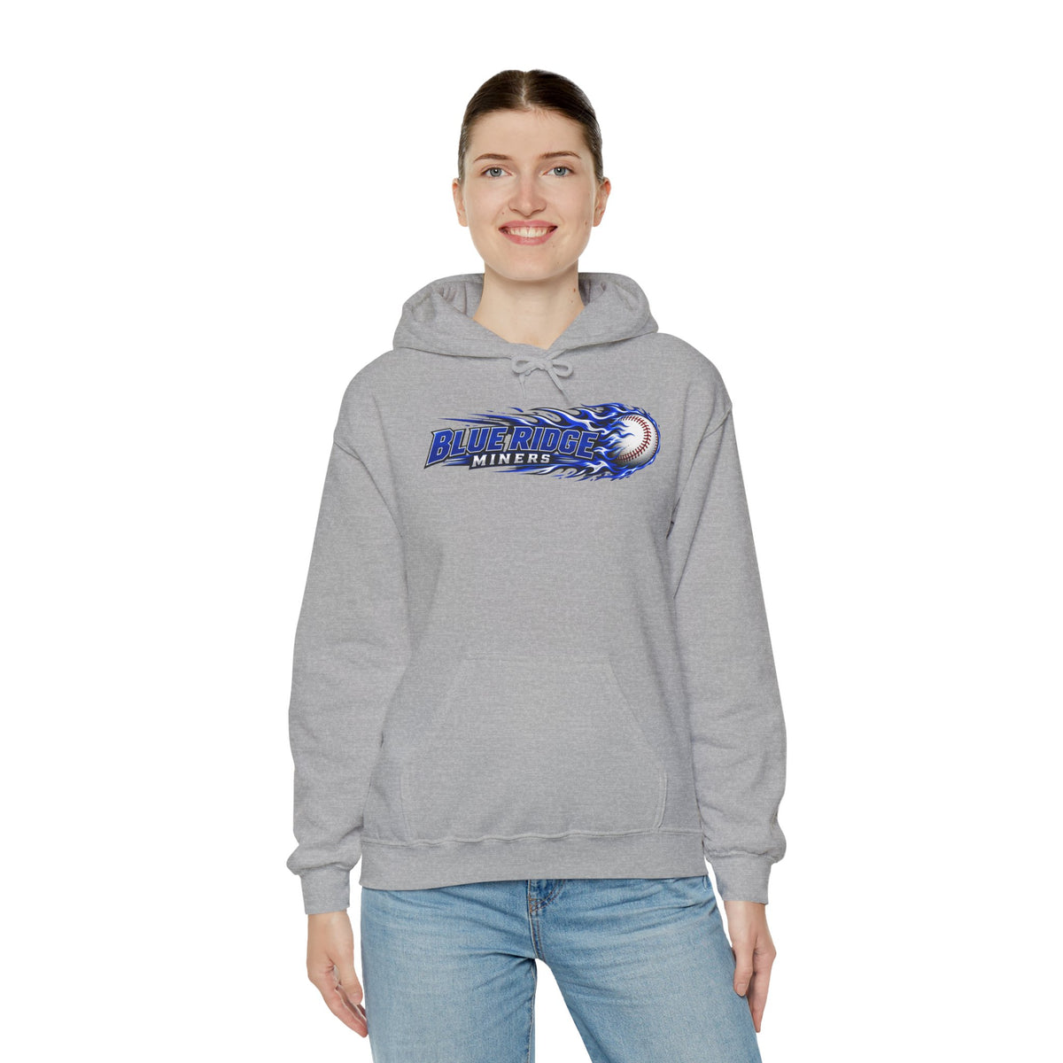 Blue Ridge Miners Flaming Baseball Hoodie – Flaming Ball Hoodie