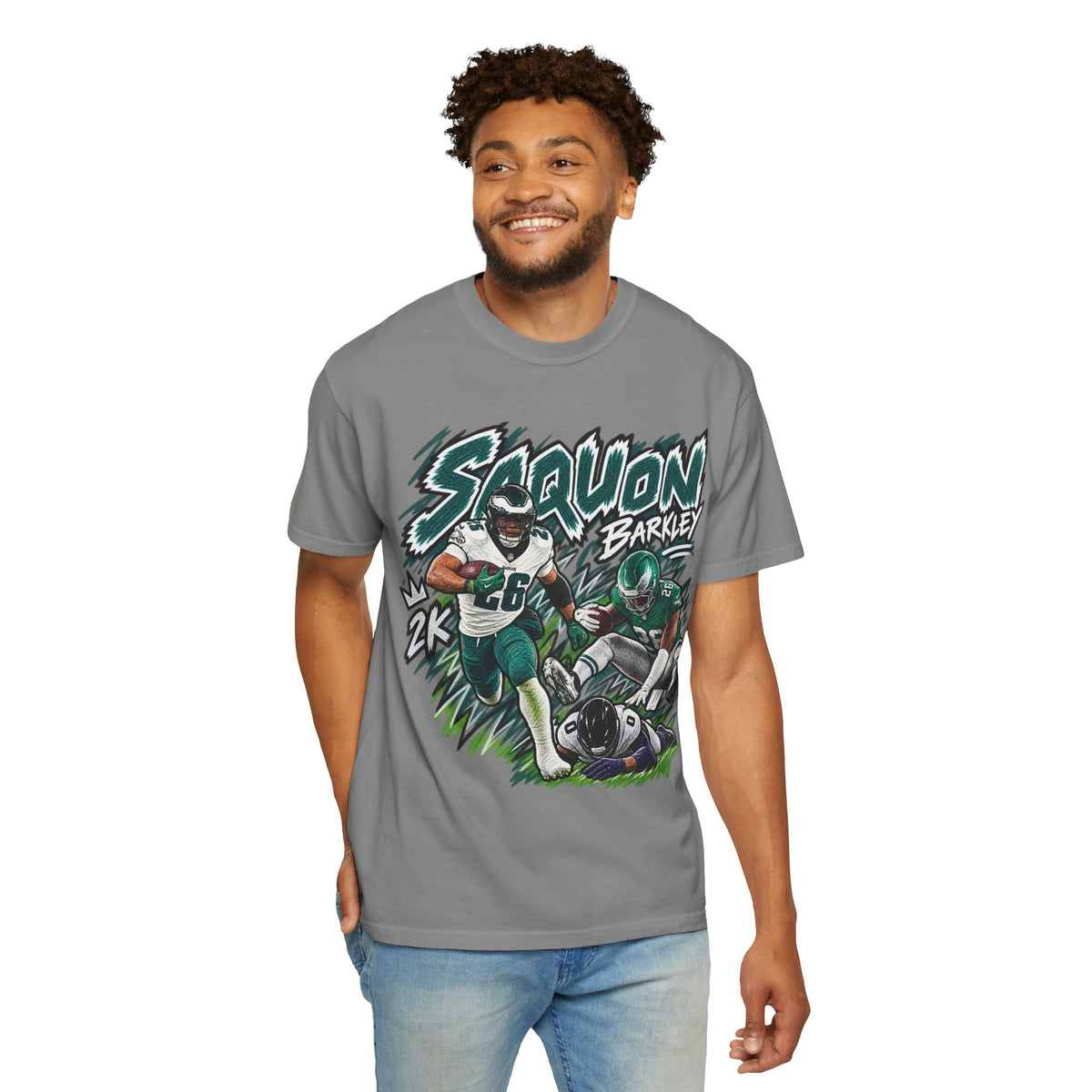 Saquon Barkley Graphic T-Shirt - Sunday Standouts Sketch Series