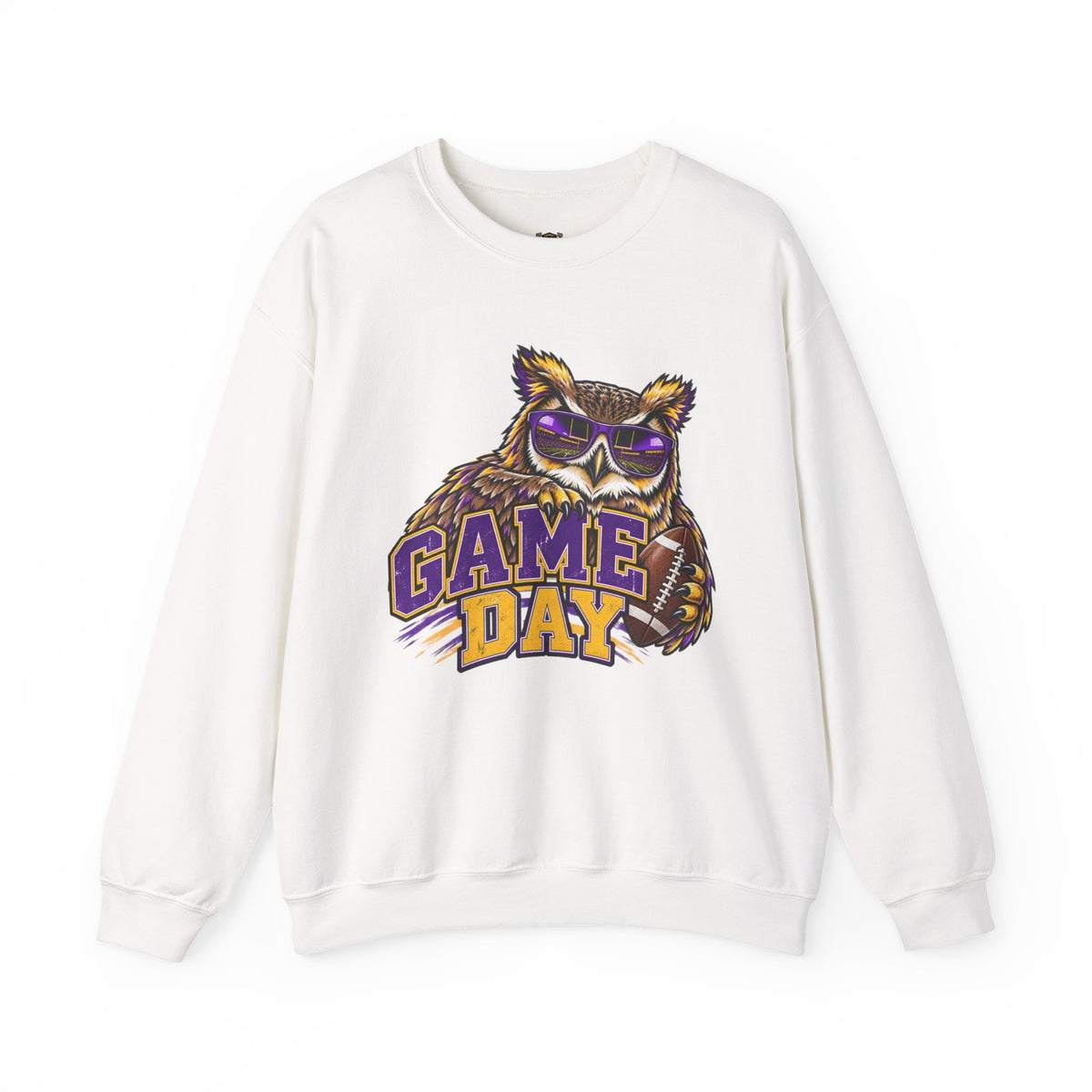 Game Day Owl Crewneck Sweatshirt — Collegiate Sports Pullover