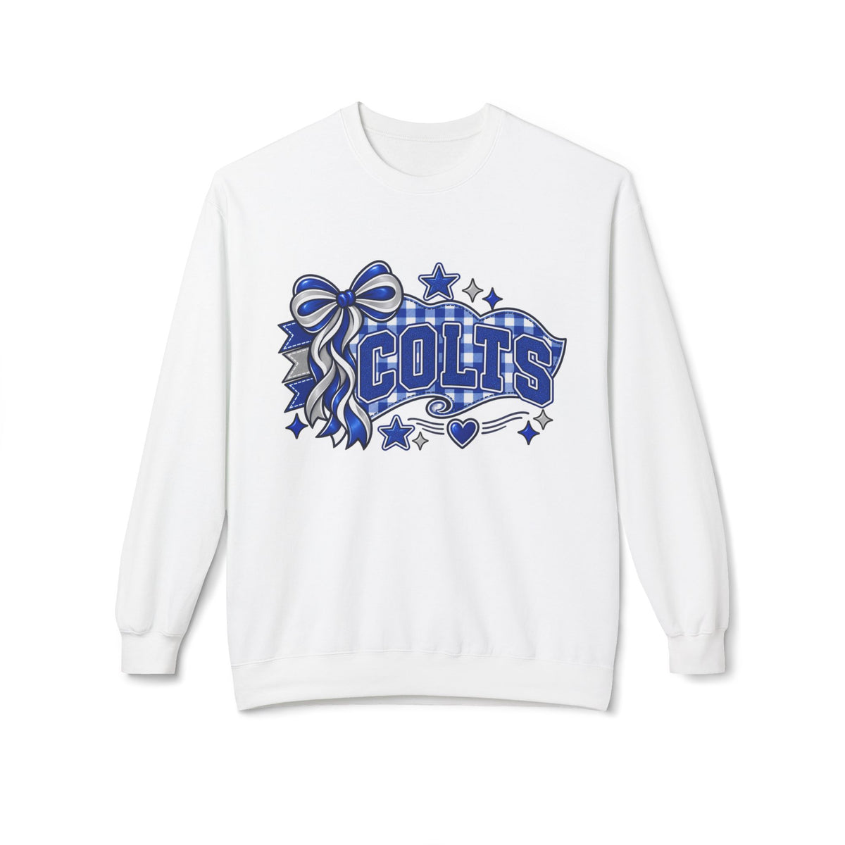 Colts Ribbon & Banner Crewneck Sweatshirt - Team Spirit Pullover
