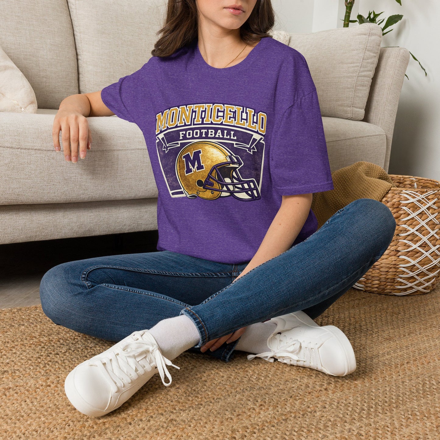 Monticello Football T-Shirt — Vintage Helmet Tee