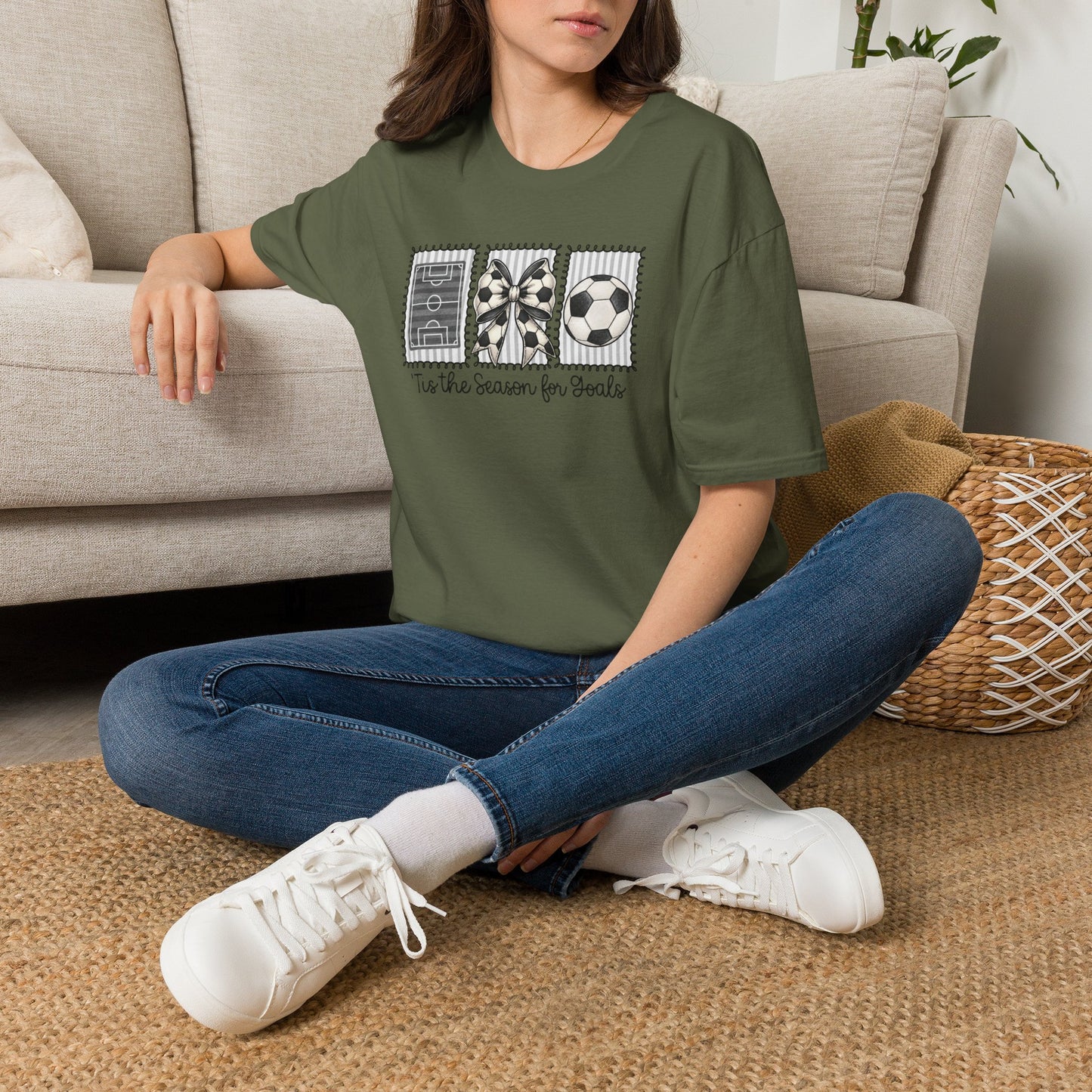 Soccer T‑Shirt — "Tis the Season for Goals"  Soccer Tee