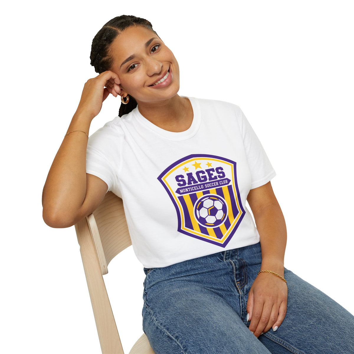 Monticello Soccer Club Crest Logo T shirt