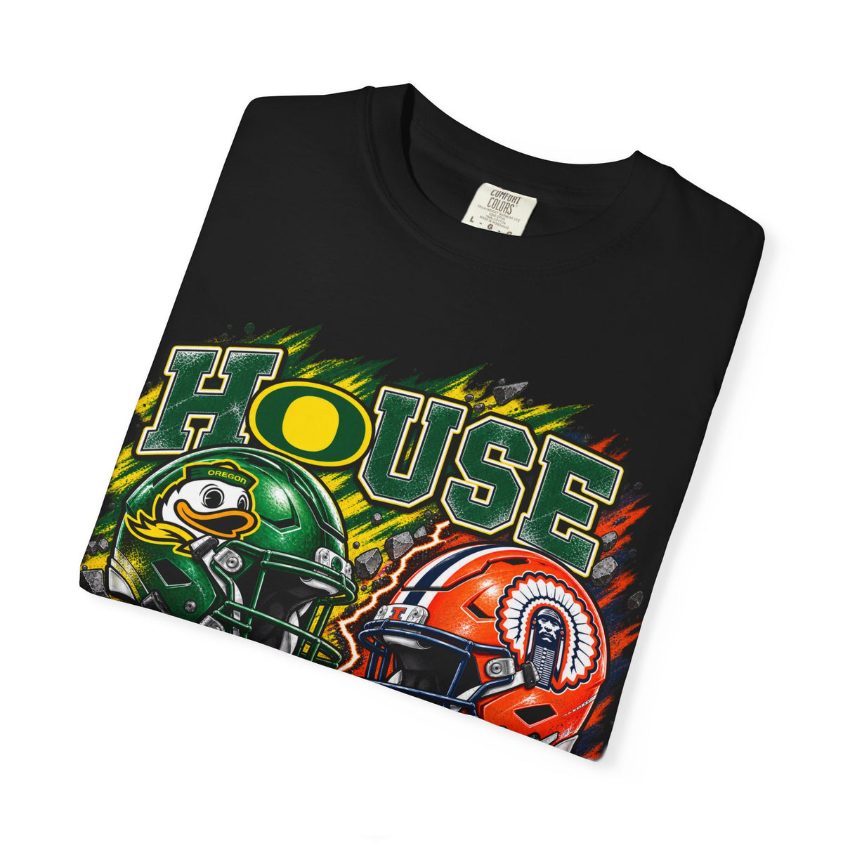 House Divided Football T-Shirt - Oregon vs. Illinois