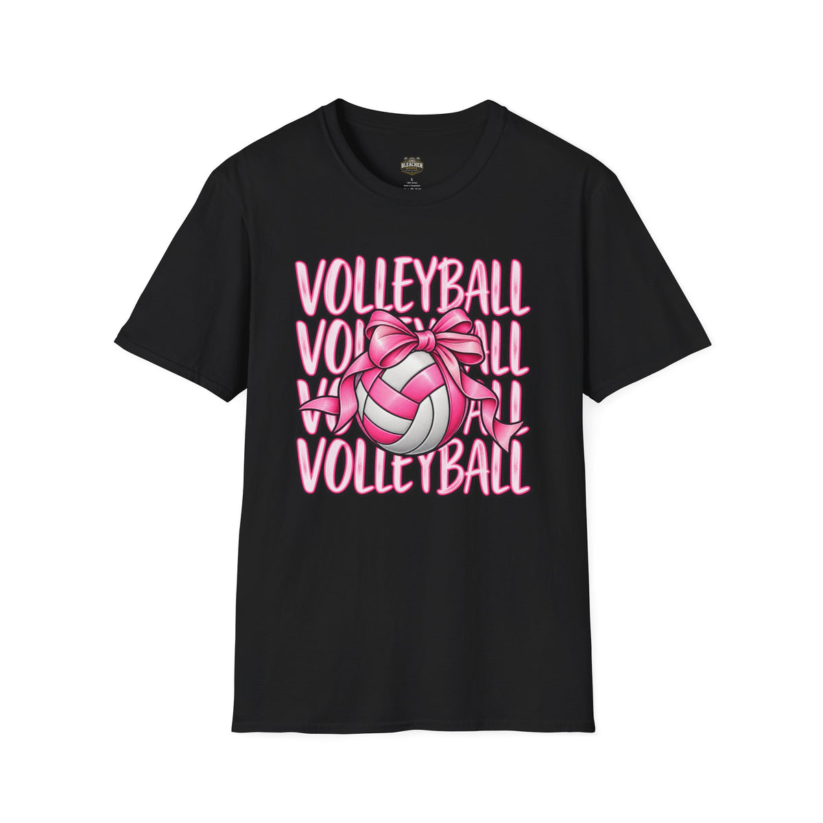 Volleyball Pink Ribbon Tee — Cute Volleyball Graphic Shirt for Players & Fans