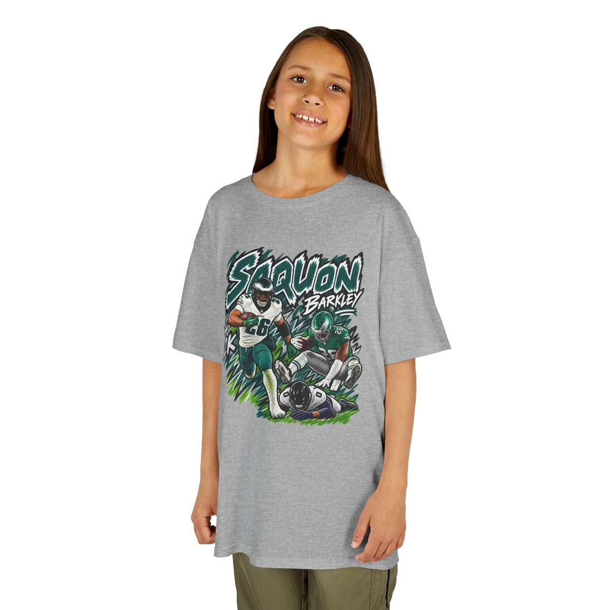YOUTH Saquon Barkley Graphic T-Shirt - Sunday Standouts Sketch Series