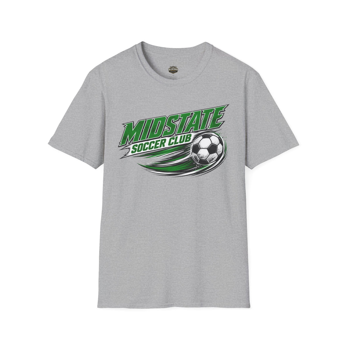 Midstate Soccer Club T-Shirt — Green Vintage Soccer Graphic Tee