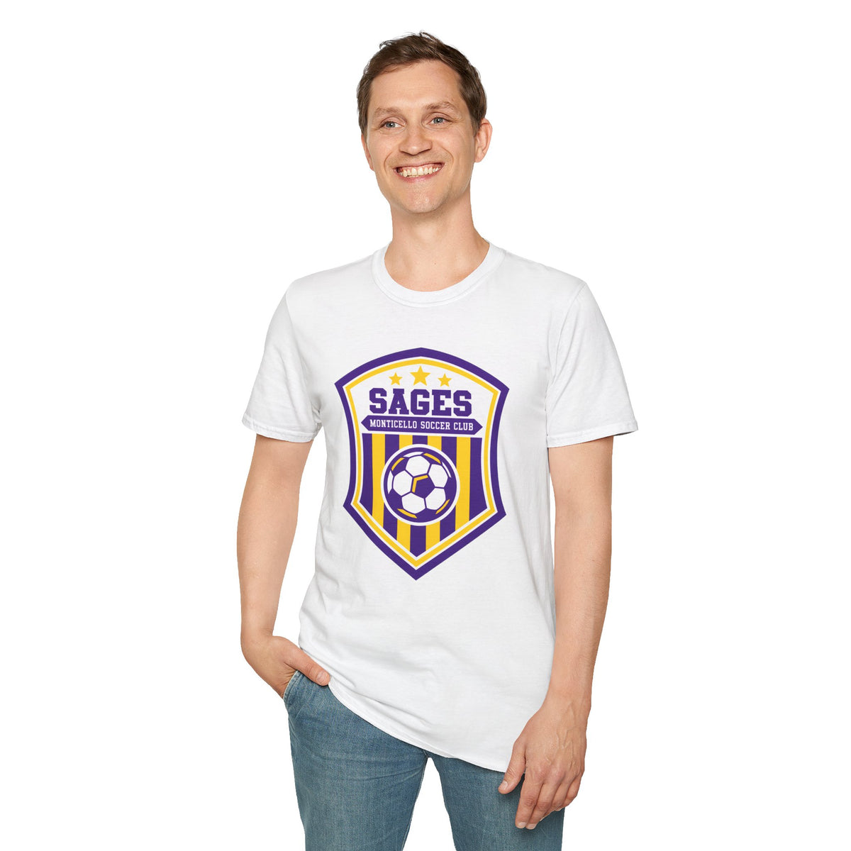 Monticello Soccer Club Crest Logo T shirt