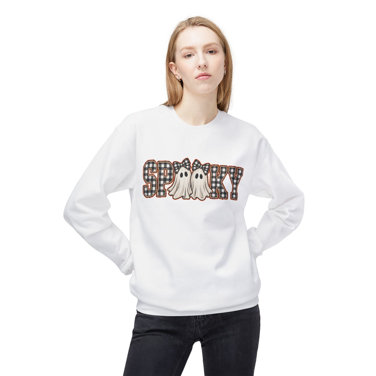Spooky Plaid Ghosts Sweatshirt