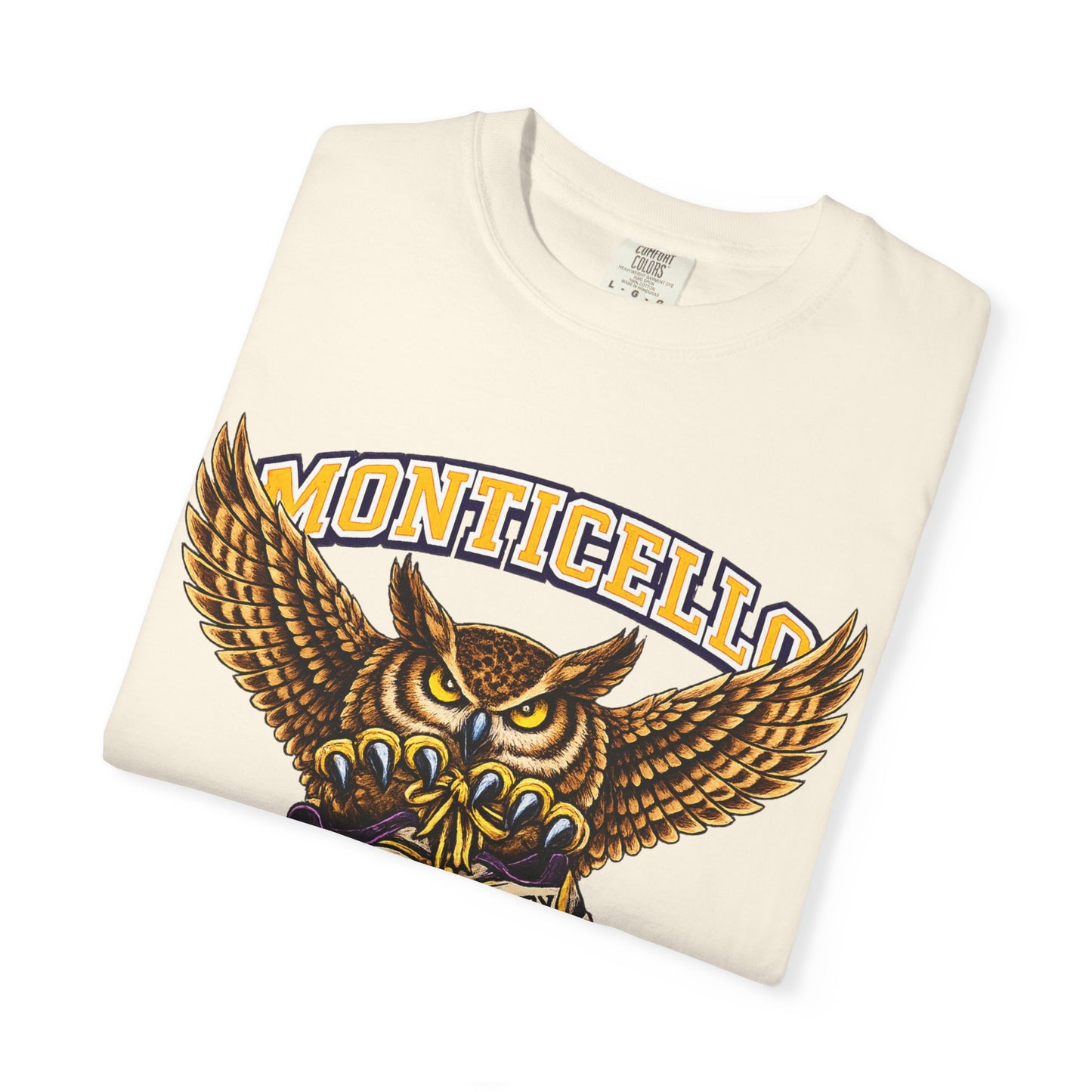 Monticello Sages Cross Country T-Shirt - Vintage Owl & Wings Team Tee