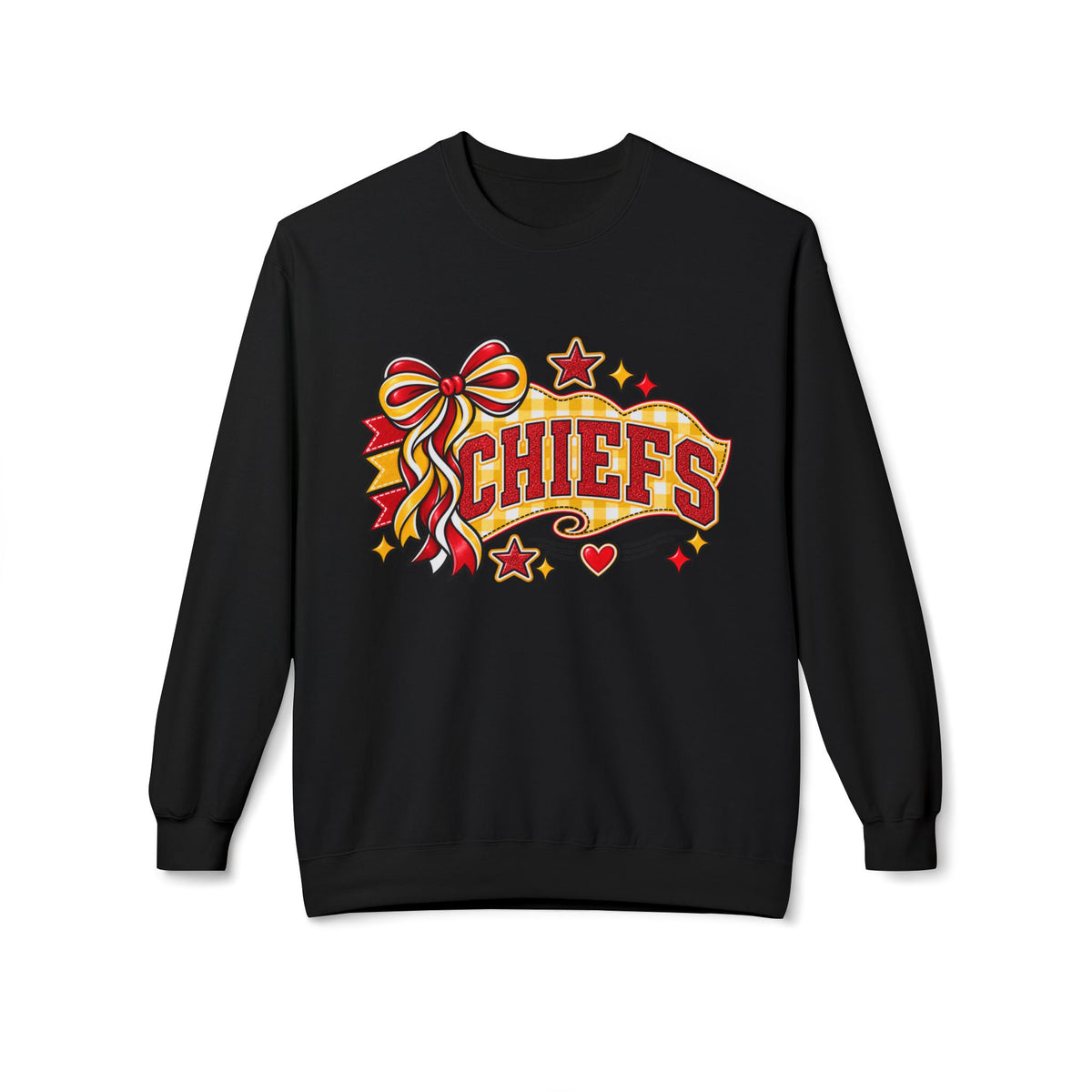 Chiefs Ribbon & Banner Crewneck Sweatshirt - Team Spirit Pullover
