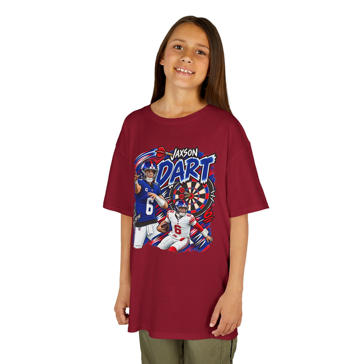 YOUTH Jaxson Dart Graphic T-Shirt - Sunday Standouts Sketch Series