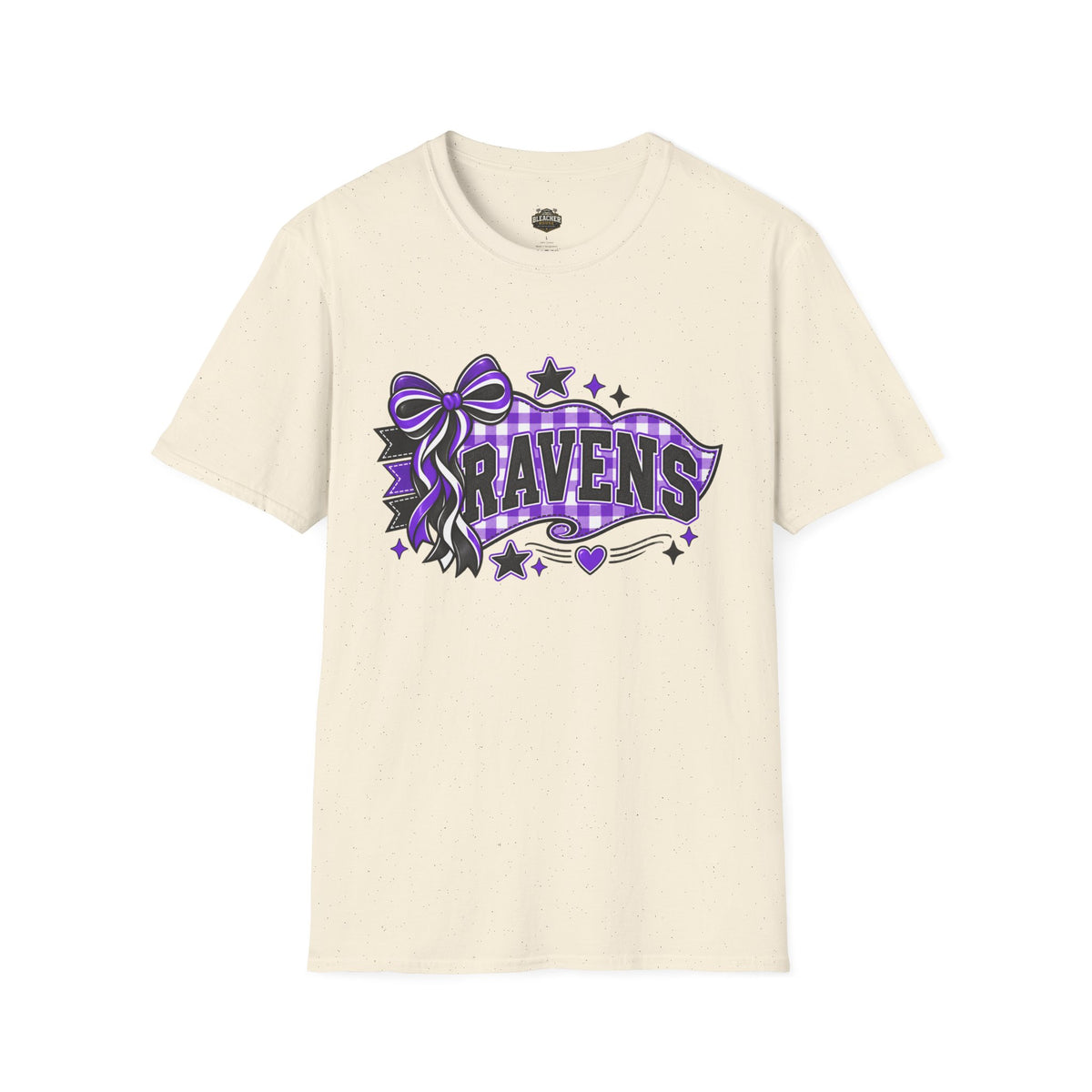 Ravens T-Shirt — Purple Ribbon & Stars Spirit Tee
