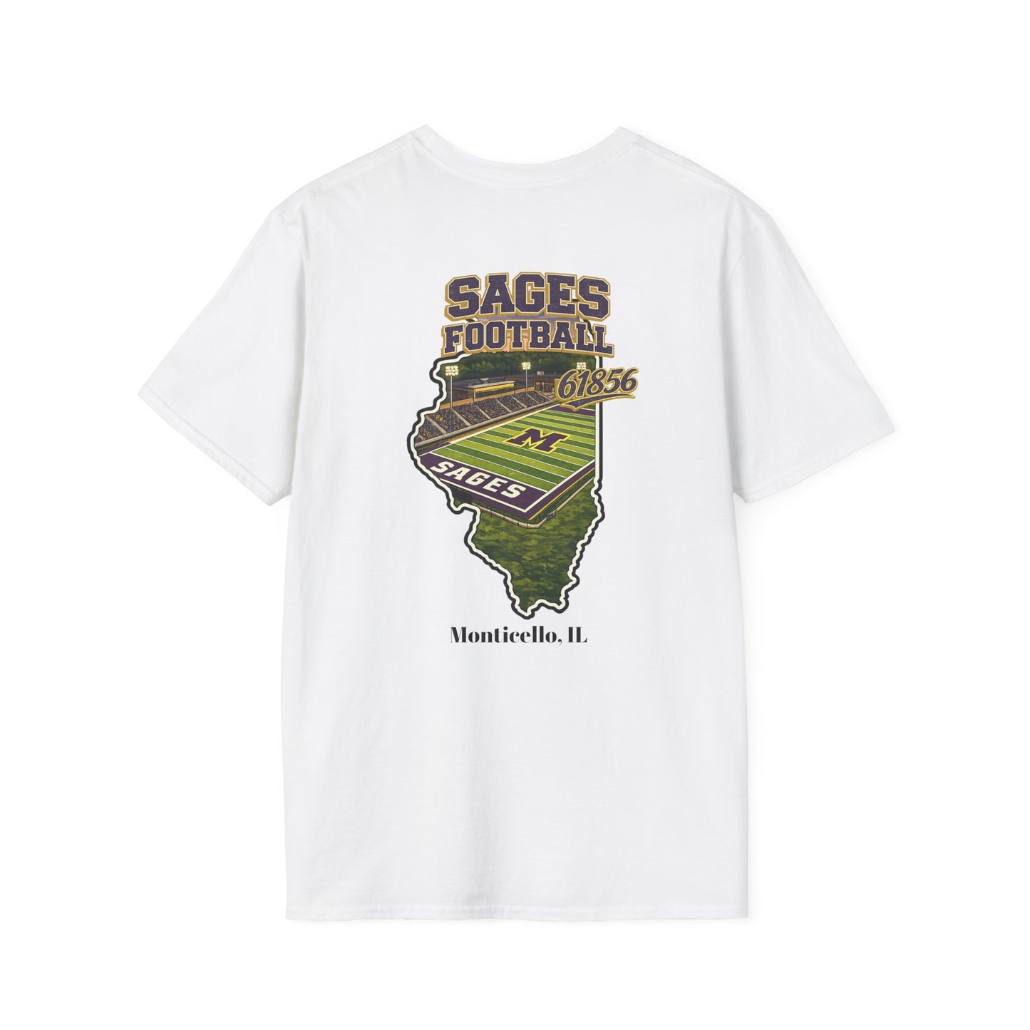 Graphic Sages Field in Illinois Border T-Shirt